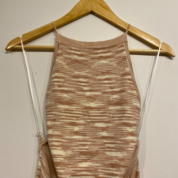 Cotton Candy LA Lace Up Back Sweater Maxi Dress Size Medium - Picture 2 of 5